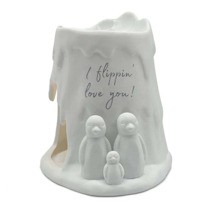 Home Fragrance Cello Tealight Wax Melt Burners | Cello Porcelain Tealight Burner - I Flippin Love You