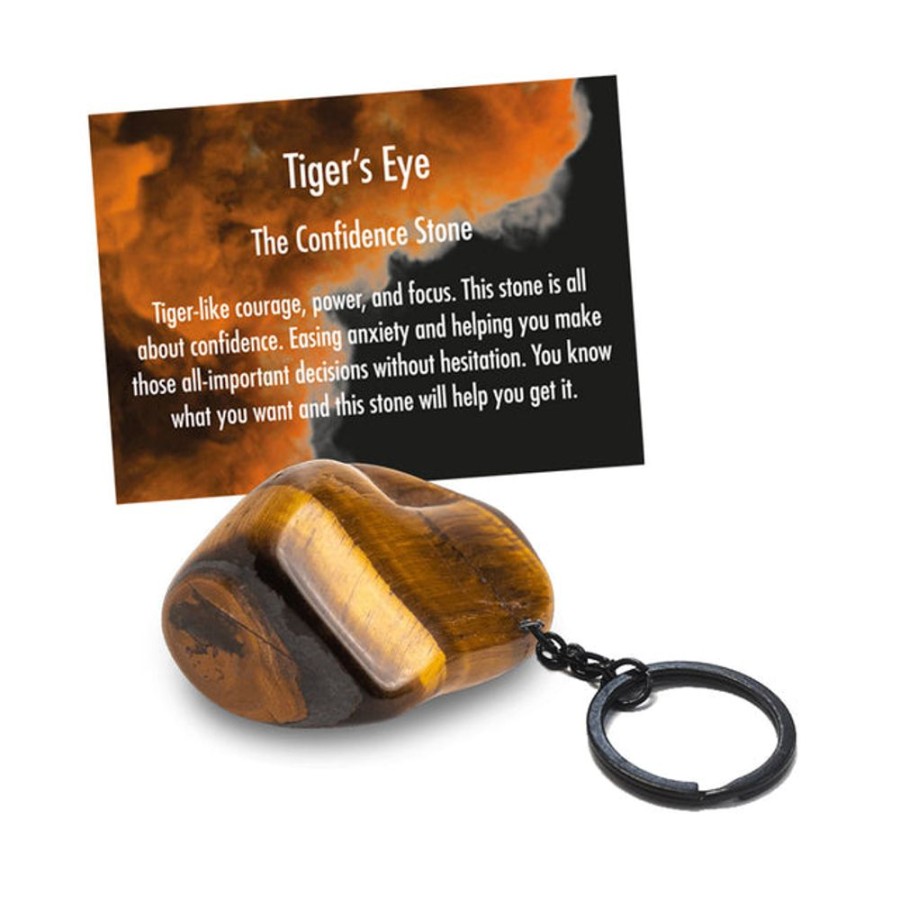 Jewellery & Accessories Cello | Cello Gemstone Keyrings - Tigers Eye