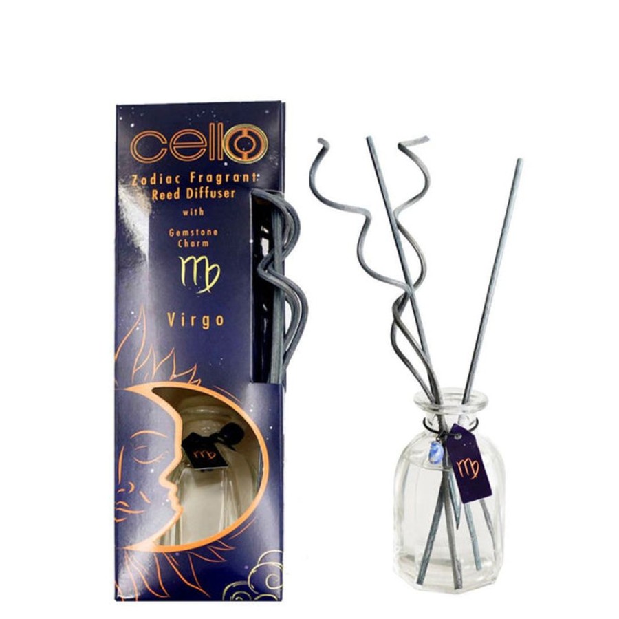 Home Fragrance Cello Reed Diffusers | Cello Zodiac Reed Diffuser - Virgo With Lazurite