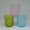 Homeware Cello Candle Holders | Cello Votive Holder Optical - Assorted Colours Green, Blue, Pink