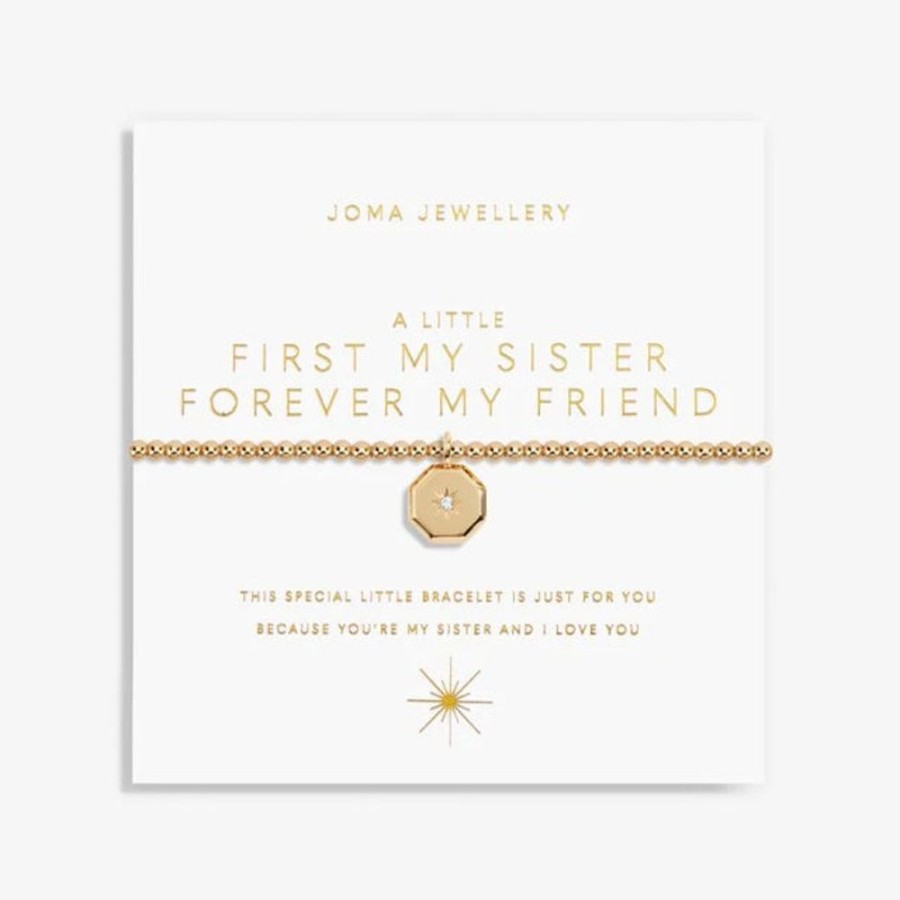 Jewellery & Accessories Joma Jewellery | Joma Jewellery - Gold A Little My Sister Bracelet