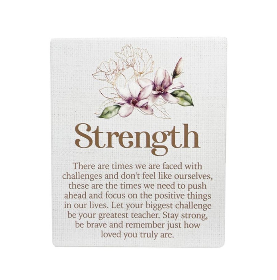 Homeware Splosh Plaques | Splosh Blossom Verse Strength