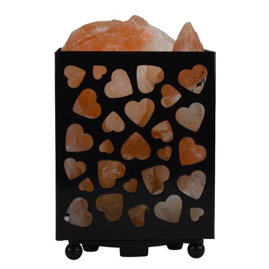 Homeware WBM Himalayan Glow Himalayan Salt Lamps | Himalayan Glow - Natural Salt Silhouette Lamp - Hearts