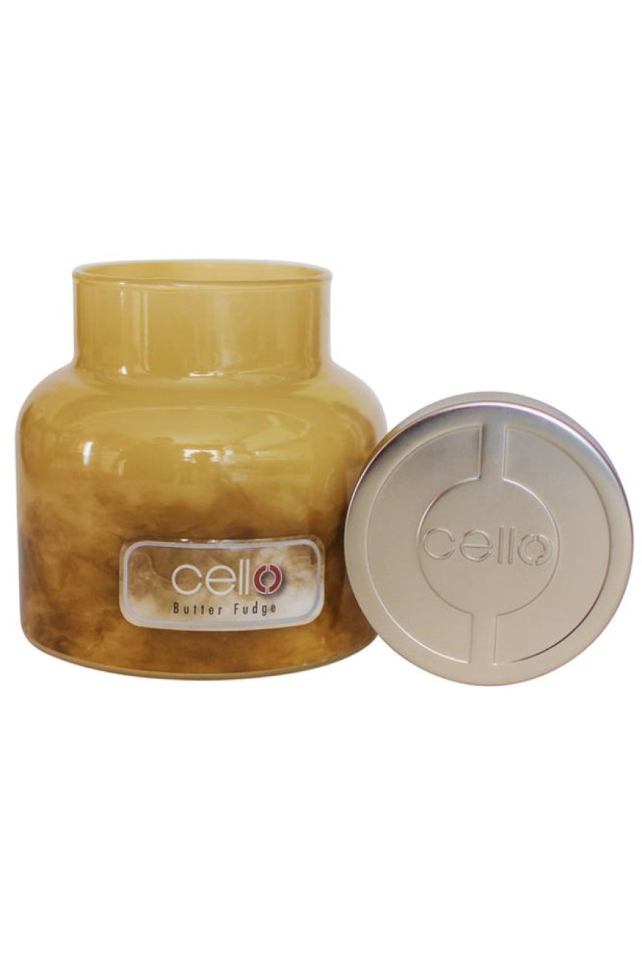 Home Fragrance Cello Large Candle Jars | Cello Fragrance Burst Jar Candle - Butter Fudge