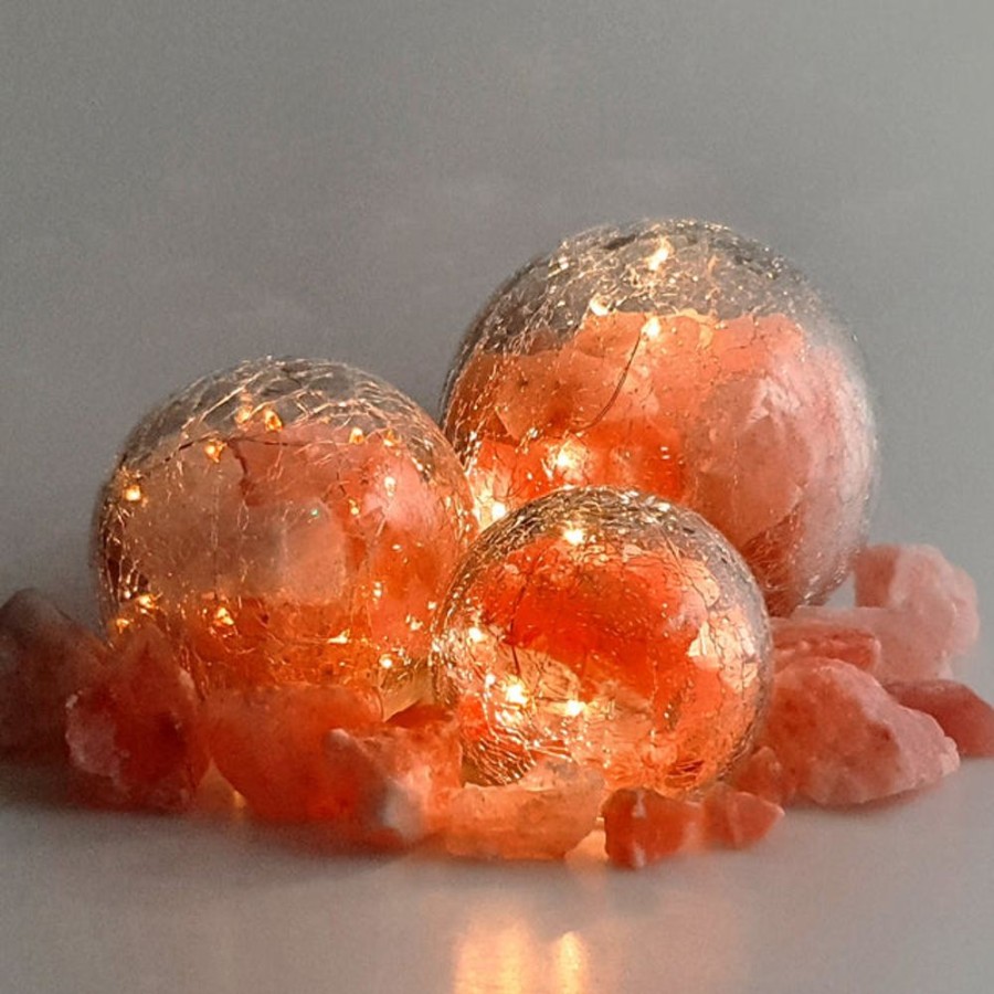 Homeware The Salt Of Life Himalayan Salt Lamps | The Salt Of Life Crackle Balls - 3 Sizes To Choose From