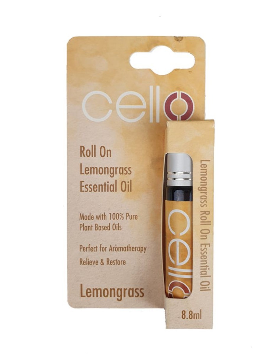 Home Fragrance Cello Roll-On Oils | Cello Essential Oil Roll On - Lemon Grass