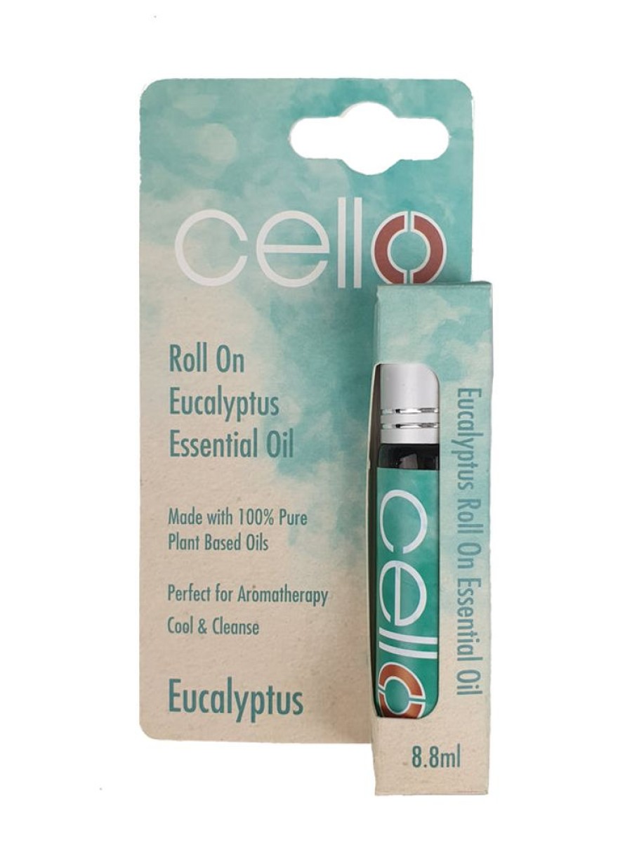 Home Fragrance Cello Roll-On Oils | Cello Essential Oil Roll On - Eucalyptus