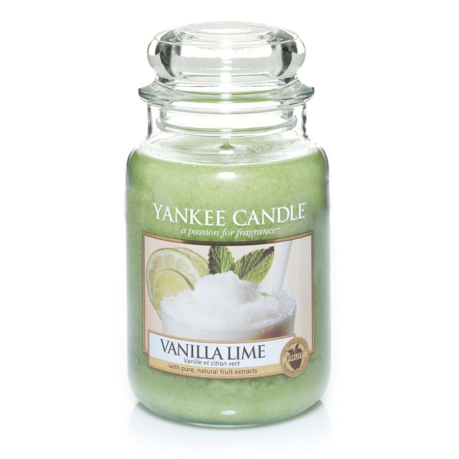 Home Fragrance Yankee Large Candle Jars | Yankee Candle Vanilla Lime Large Jar