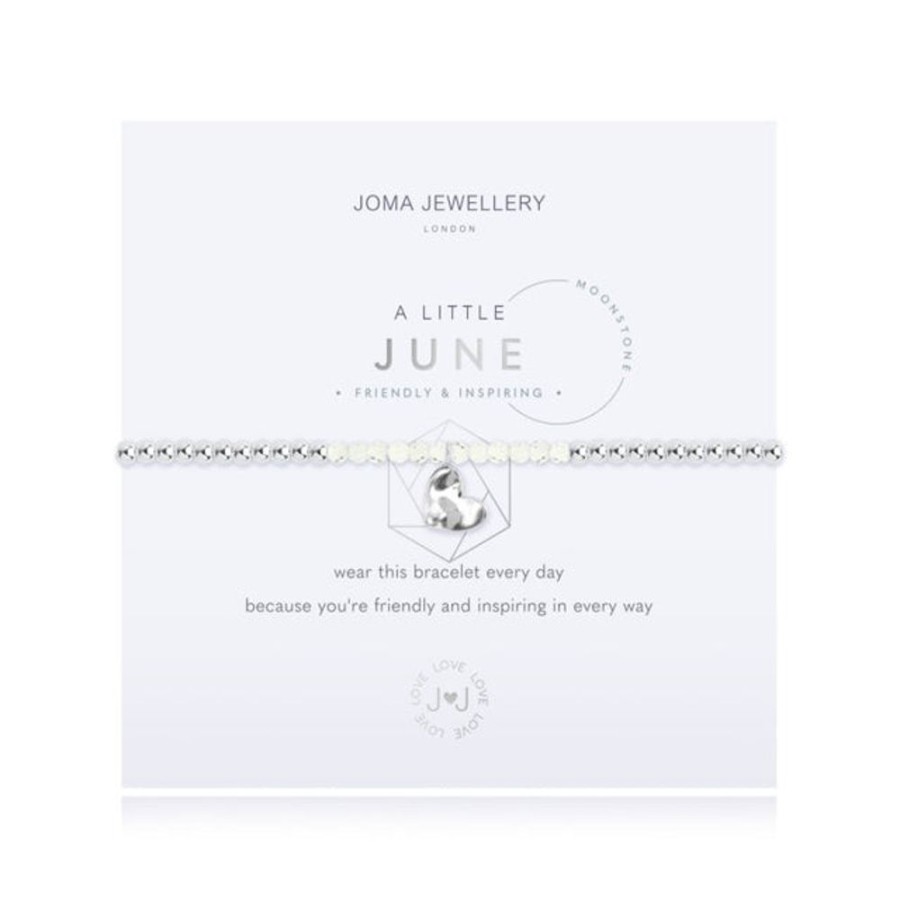 Jewellery & Accessories Joma Jewellery | Joma Jewellery Bracelet - A Little Birthstone June Moonstone