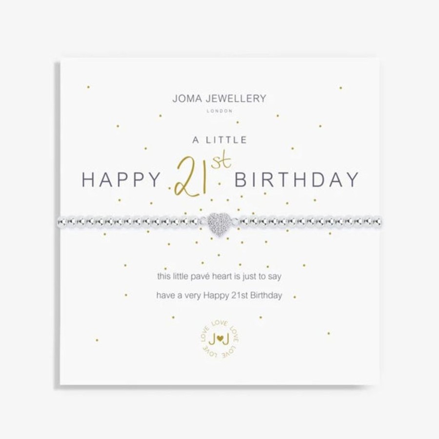 Jewellery & Accessories Joma Jewellery | Joma Jewellery Bracelet - A Little Happy 21St Birthday