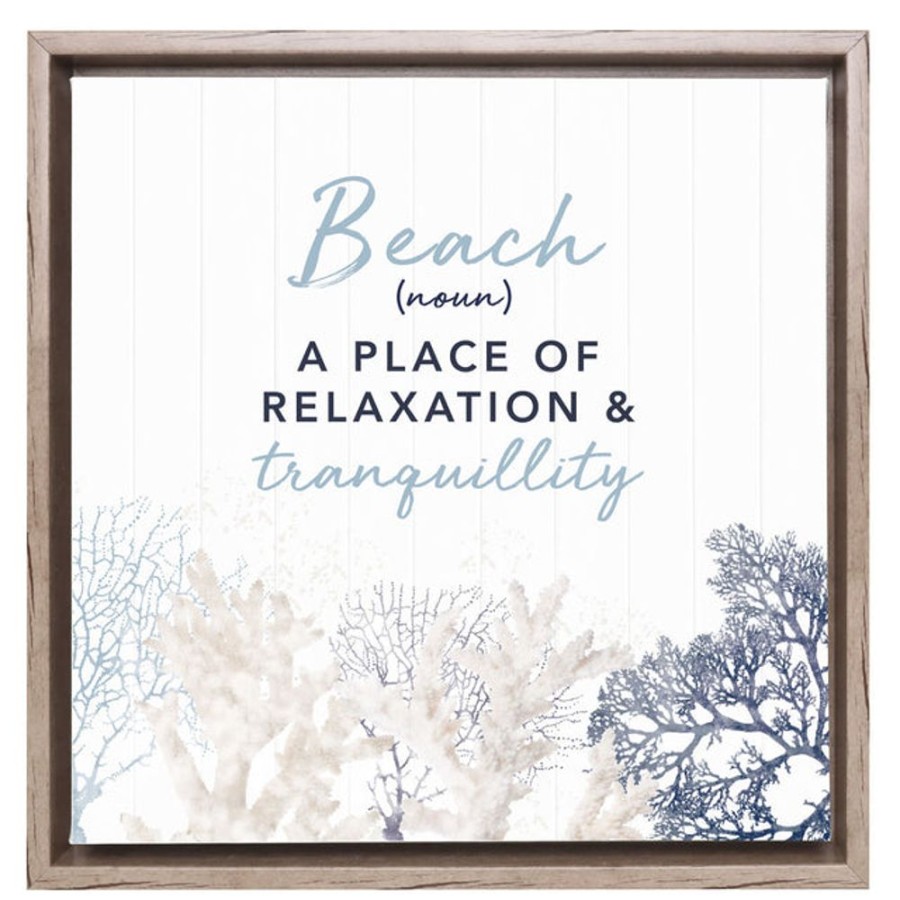 Homeware Splosh Canvases | Splosh Hamptons 30X30 Framed Canvas - Beach