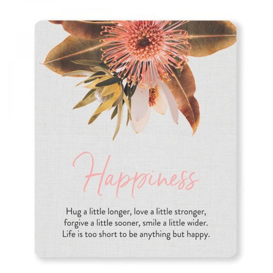 Homeware Splosh Plaques | Splosh Flourish Verse - Happiness