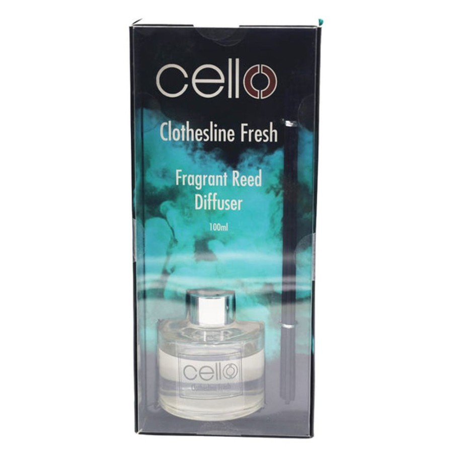 Home Fragrance Cello Reed Diffusers | Cello Fragrant Reed Diffuser - Clothesline Fresh