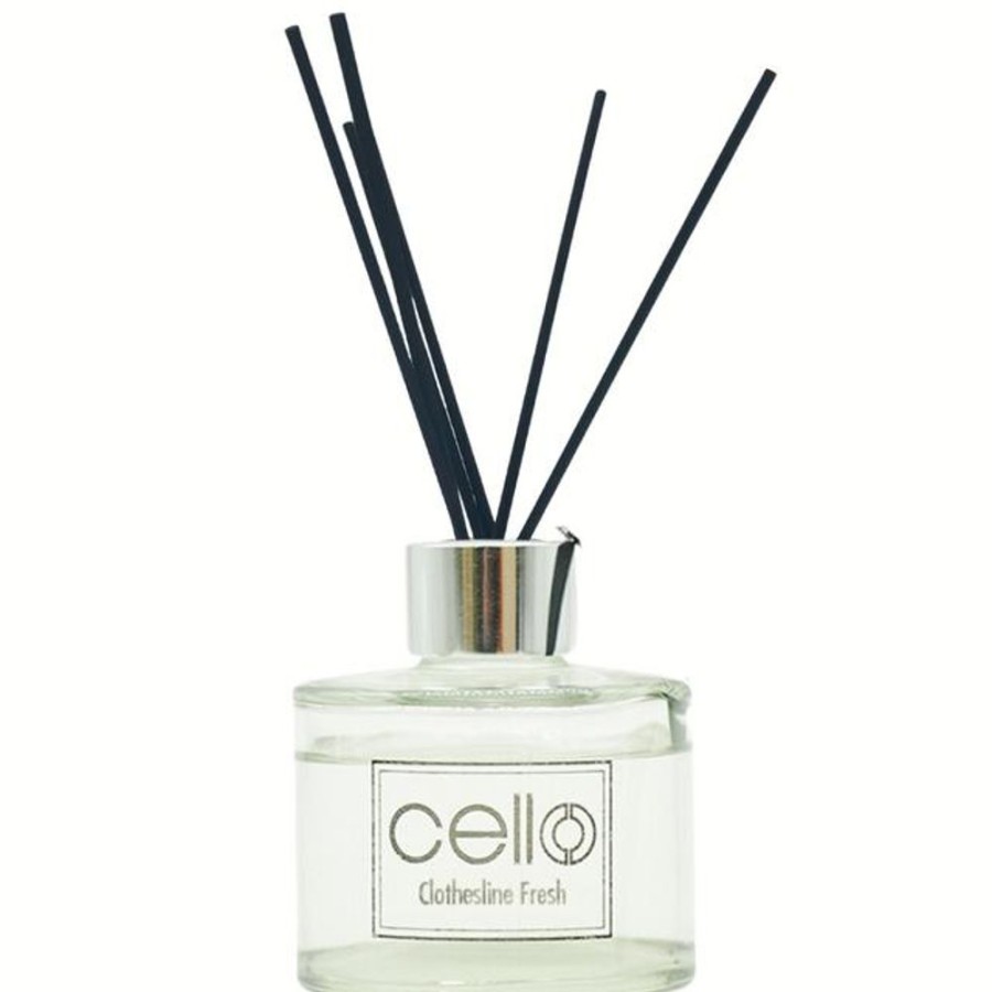 Home Fragrance Cello Reed Diffusers | Cello Fragrant Reed Diffuser - Clothesline Fresh