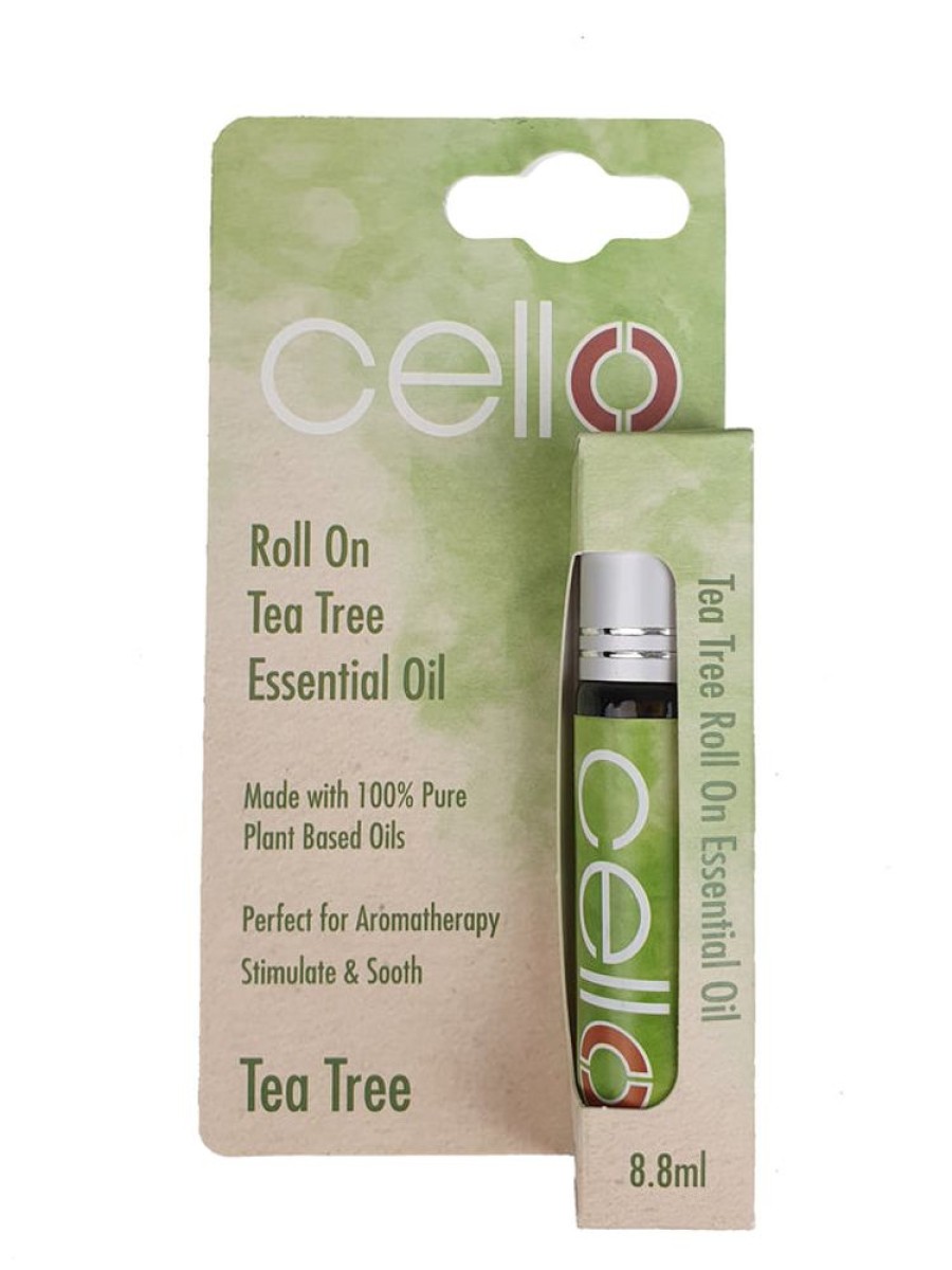 Home Fragrance Cello Roll-On Oils | Cello Essential Oil Roll On - Tea Tree