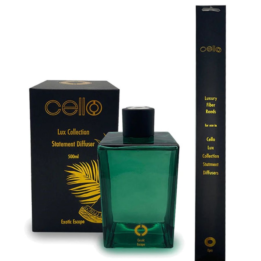 Home Fragrance Cello Reed Diffusers | Cello Lux Statement Reed Diffuser - Exotic Escape