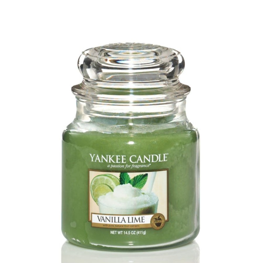 Home Fragrance Yankee Medium Candle Jars | Yankee Candle Vanilla Lime Medium Jar