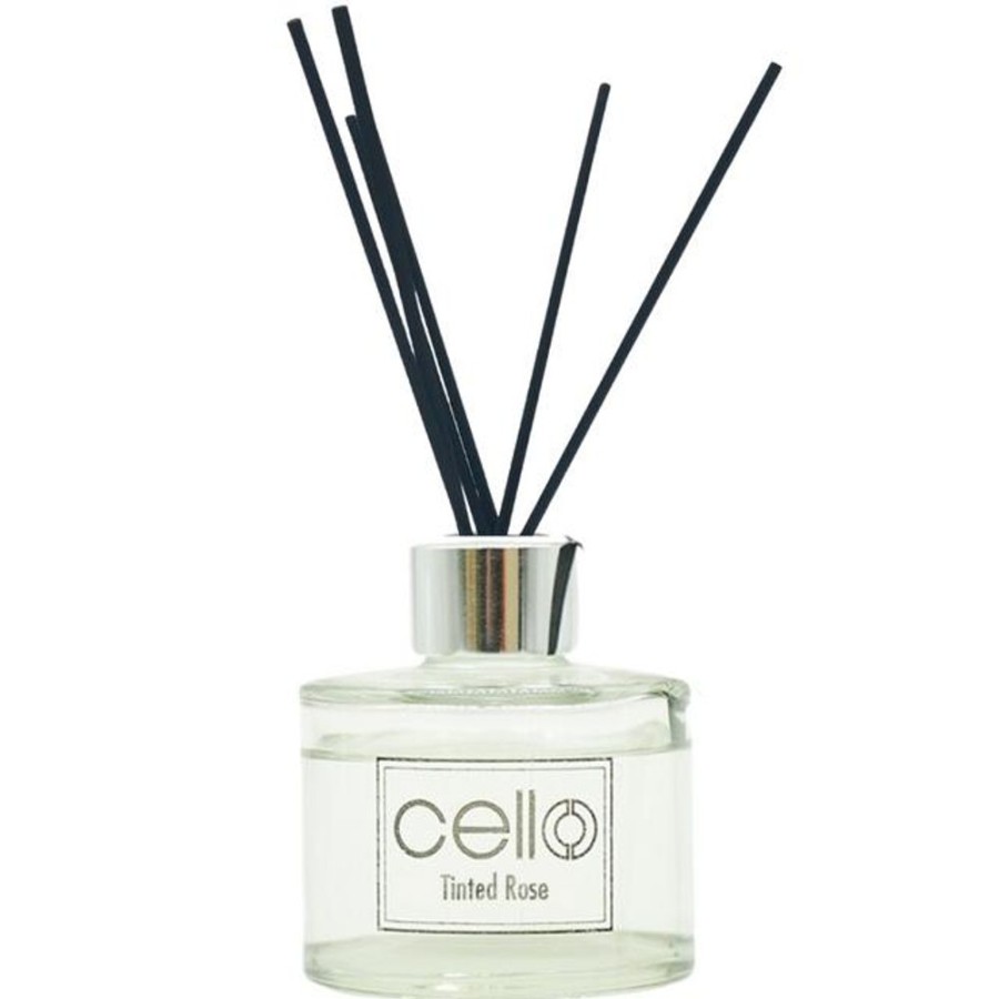 Home Fragrance Cello Reed Diffusers | Cello Fragrant Reed Diffuser - Tinted Rose