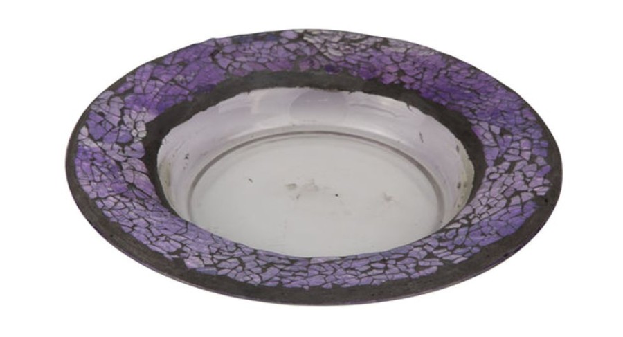 Home Fragrance Cello Candle Charger | Candle Charger - Purple Pebbles