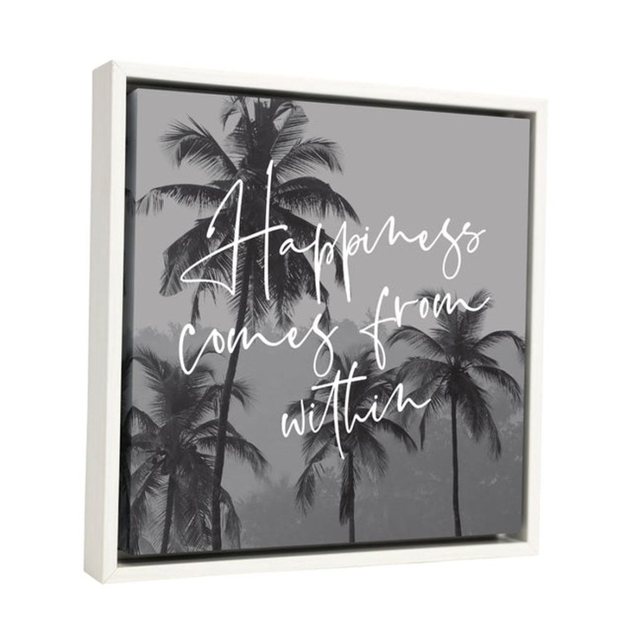 Homeware Splosh Canvases | Splosh Tranquil Framed Canvas 34X34 - Happiness