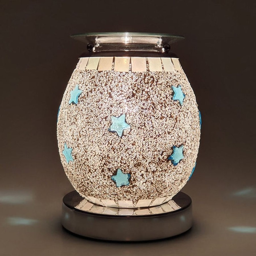 Home Fragrance Cello Electric Wax Melt Burners | Cello Electric Wax Burner Touch - Mosaic Blue Star