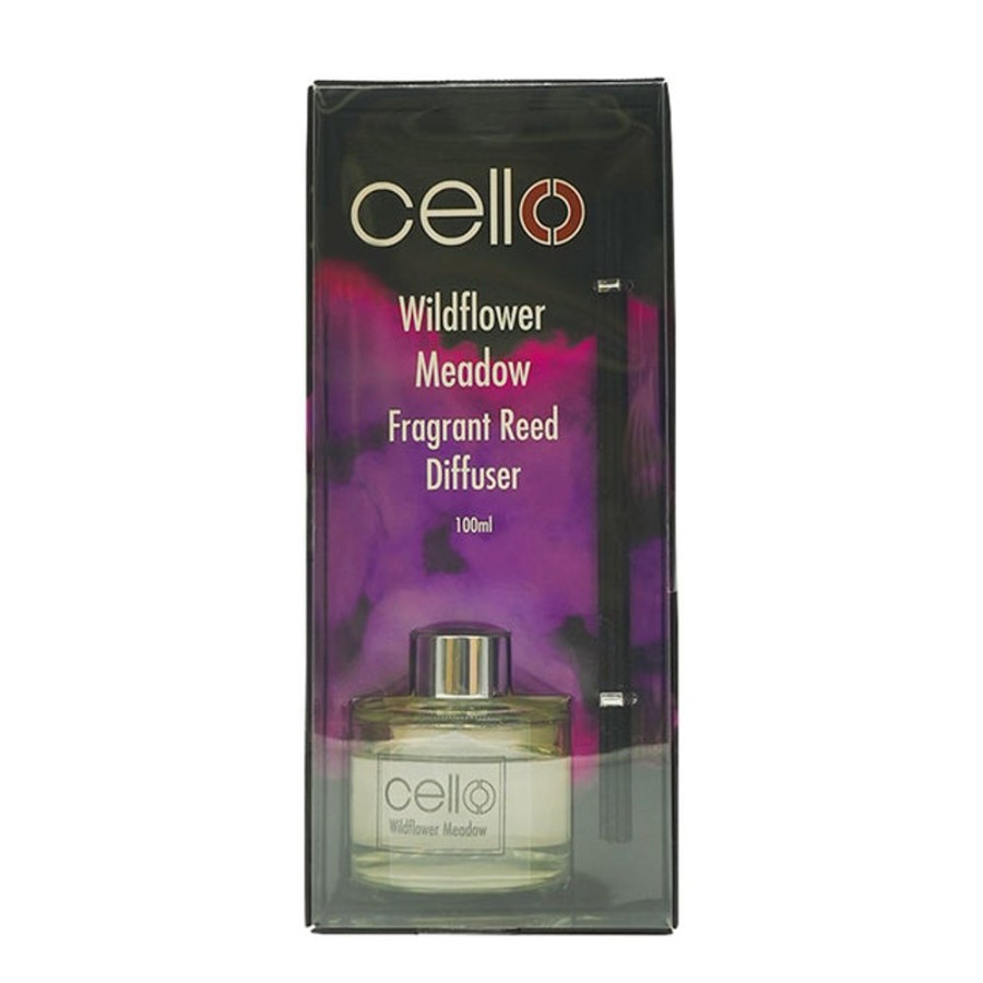 Home Fragrance Cello Reed Diffusers | Cello Fragrant Reed Diffuser - Wildflower Meadow