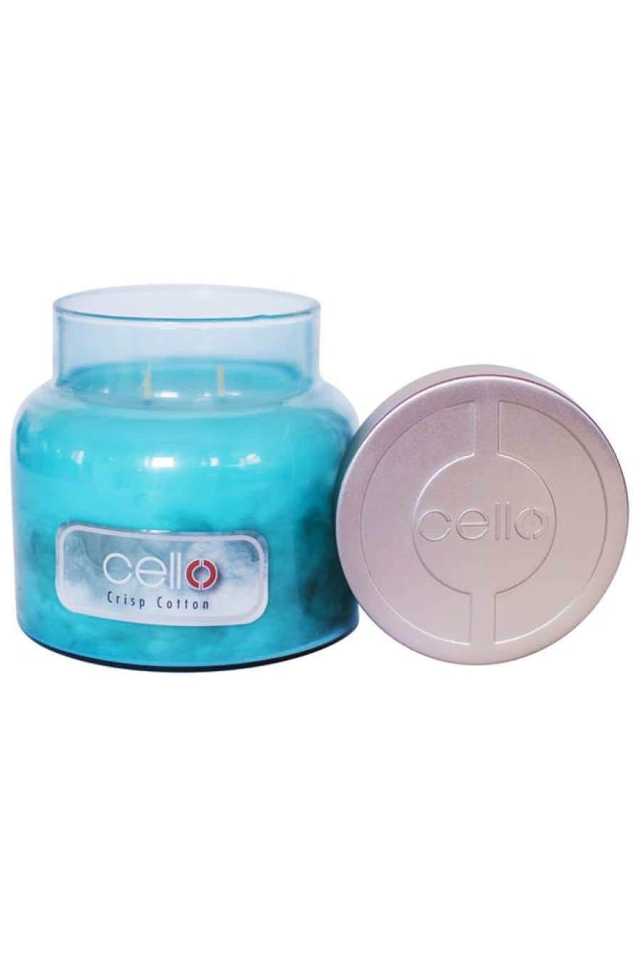 Home Fragrance Cello Medium Candle Jars | Cello Medium Fragrance Burst Jar - Crisp Cotton