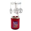 Home Fragrance Cello Gemstone Candles | Cello Gemstone Candle With Spinner - Cherry Quartz