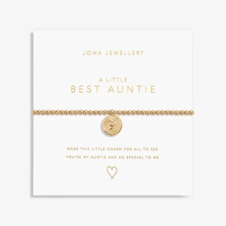 Jewellery & Accessories Joma Jewellery | Joma Jewellery - Gold A Little Best Auntie Bracelet