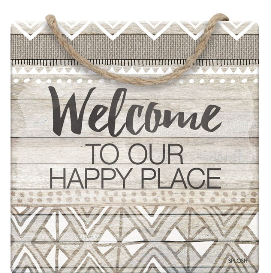 Homeware Splosh Plaques | Splosh Tribal Hanging Sign - Welcome