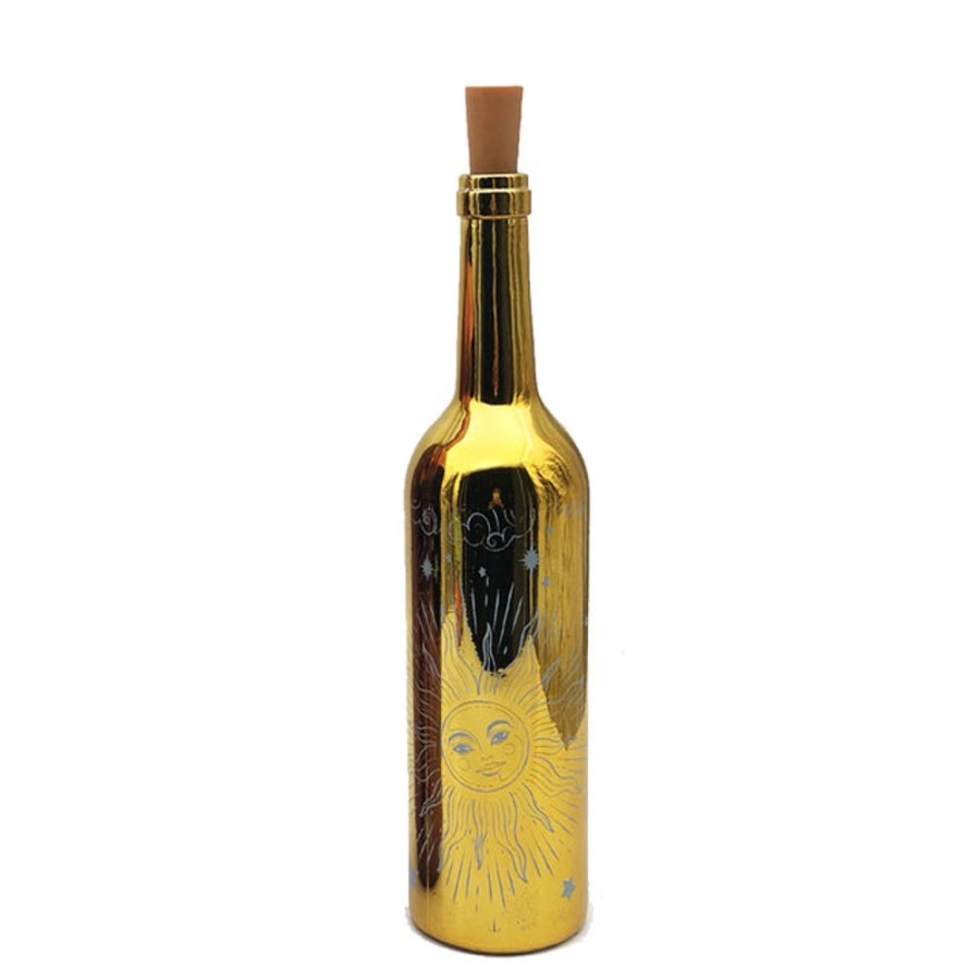 Homeware Cello Cello Lamps | Cello Celestial Gold Bottle - Small - Lighting