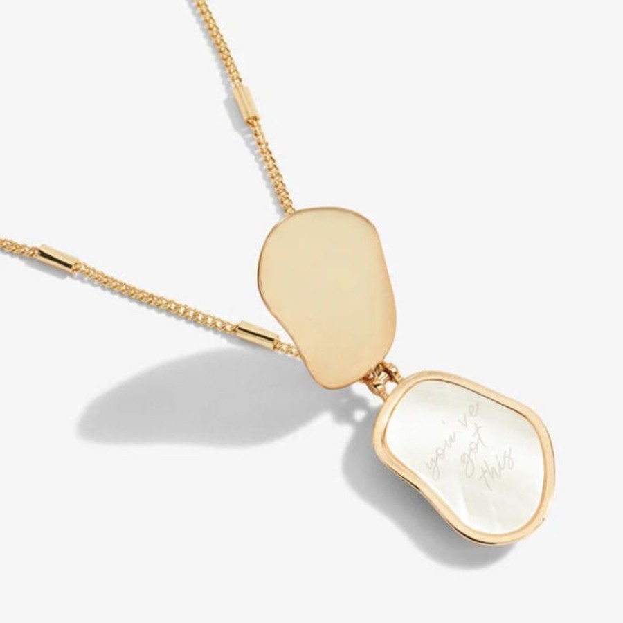 Jewellery & Accessories Joma Jewellery | Joma Jewellery - My Moments Lockets 'You'Ve Got This' Gold Necklace