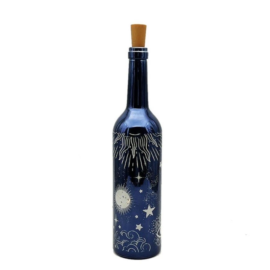 Homeware Cello Cello Lamps | Cello Celestial Midnight Blue Bottle Small - Lighting