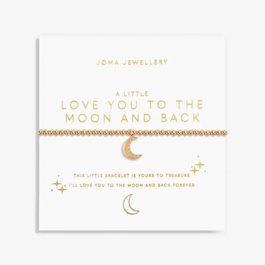 Jewellery & Accessories Joma Jewellery | Joma Jewellery - Gold A Little To The Moon And Back Bracelet