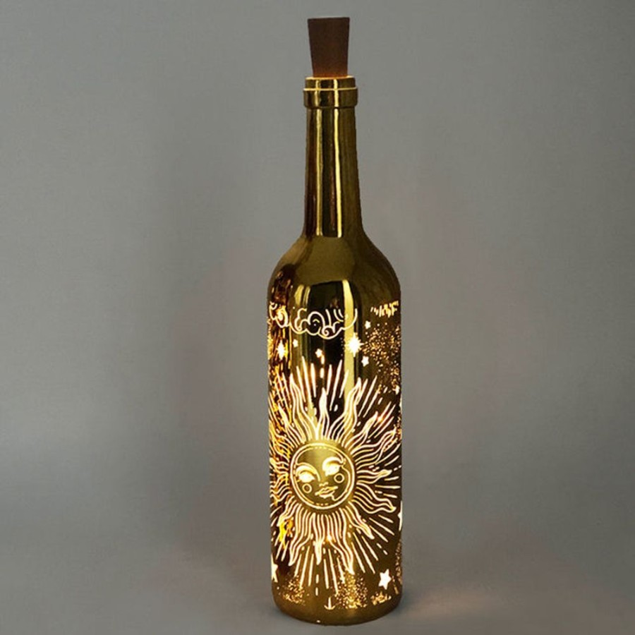 Homeware Cello Cello Lamps | Cello Celestial Gold Bottle - Large - Lighting