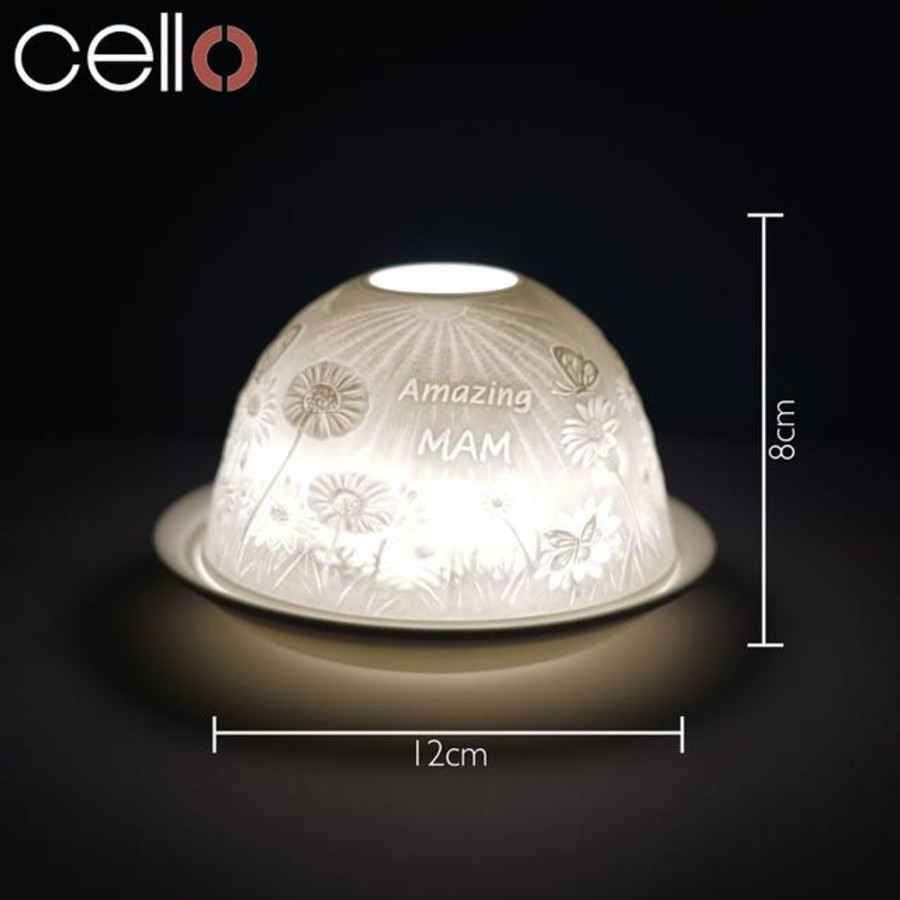 Home Fragrance Cello Tealight Domes | Cello Porcelain Tealight Holder Dome | Amazing Mam