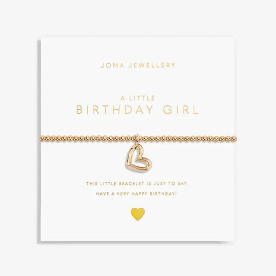 Jewellery & Accessories Joma Jewellery | Joma Jewellery - Gold A Little Birthday Girl Bracelet