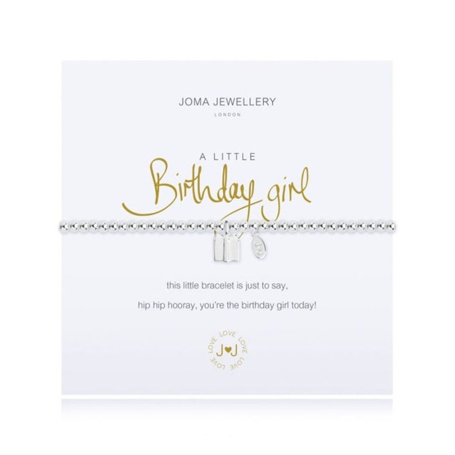 Jewellery & Accessories Joma Jewellery | Joma Jewellery Bracelet - A Little - Birthday Girl - Silver Bracelet