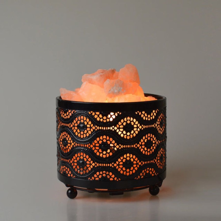 Homeware WBM Himalayan Glow Himalayan Salt Lamps | Himalayan Metal Morocco Design Salt Lamp