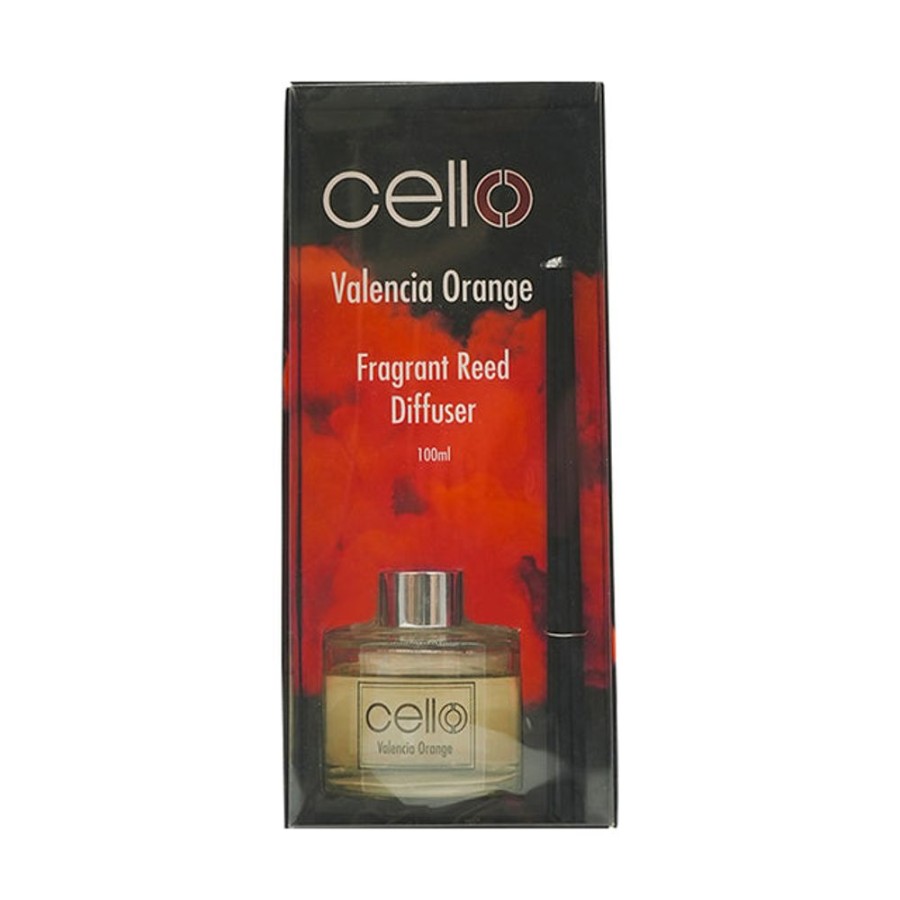 Home Fragrance Cello Reed Diffusers | Cello Fragrant Reed Diffuser - Valencia Orange