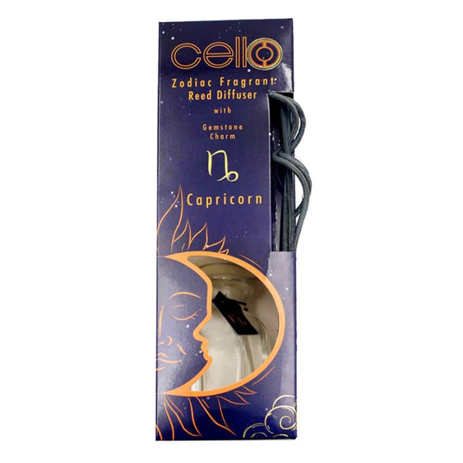 Home Fragrance Cello Reed Diffusers | Cello Zodiac Reed Diffuser - Capricorn With Rose Quartz