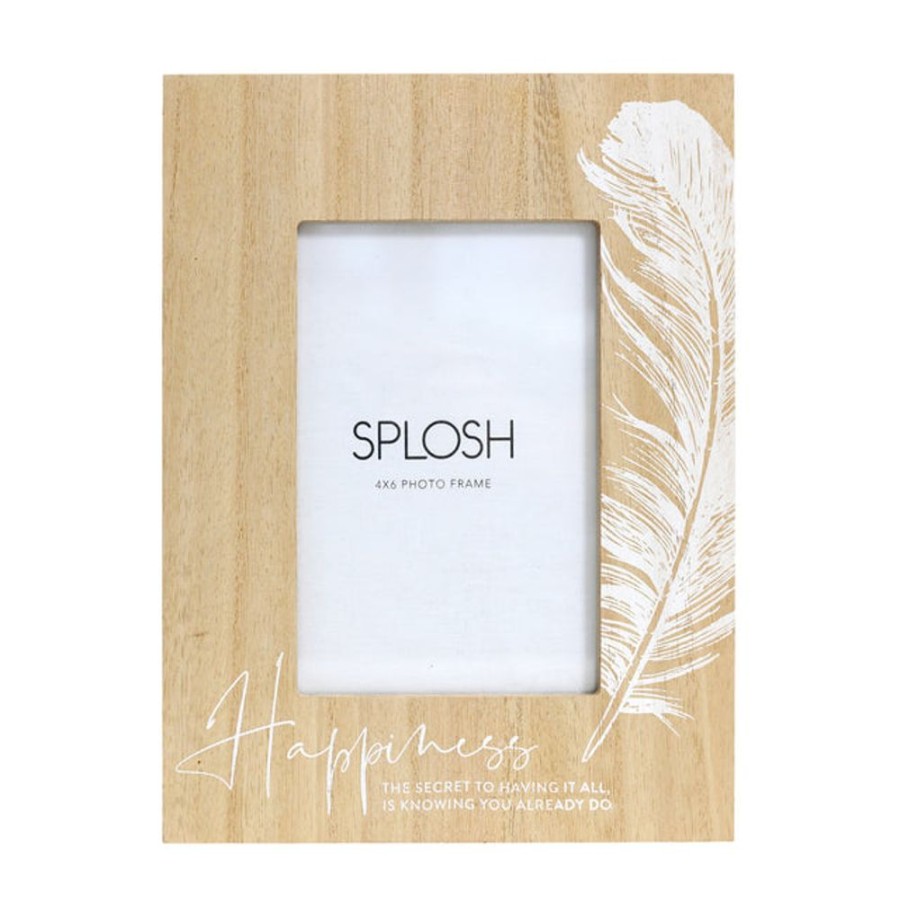 Homeware Splosh Frames | Splosh Tranquil Frame 4X6 - Wooden Happiness