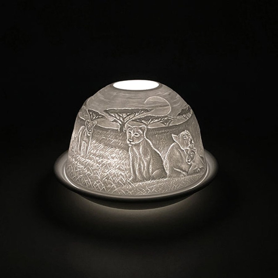 Homeware Cello Cello Lamps | Cello Tealight Dome - Lion