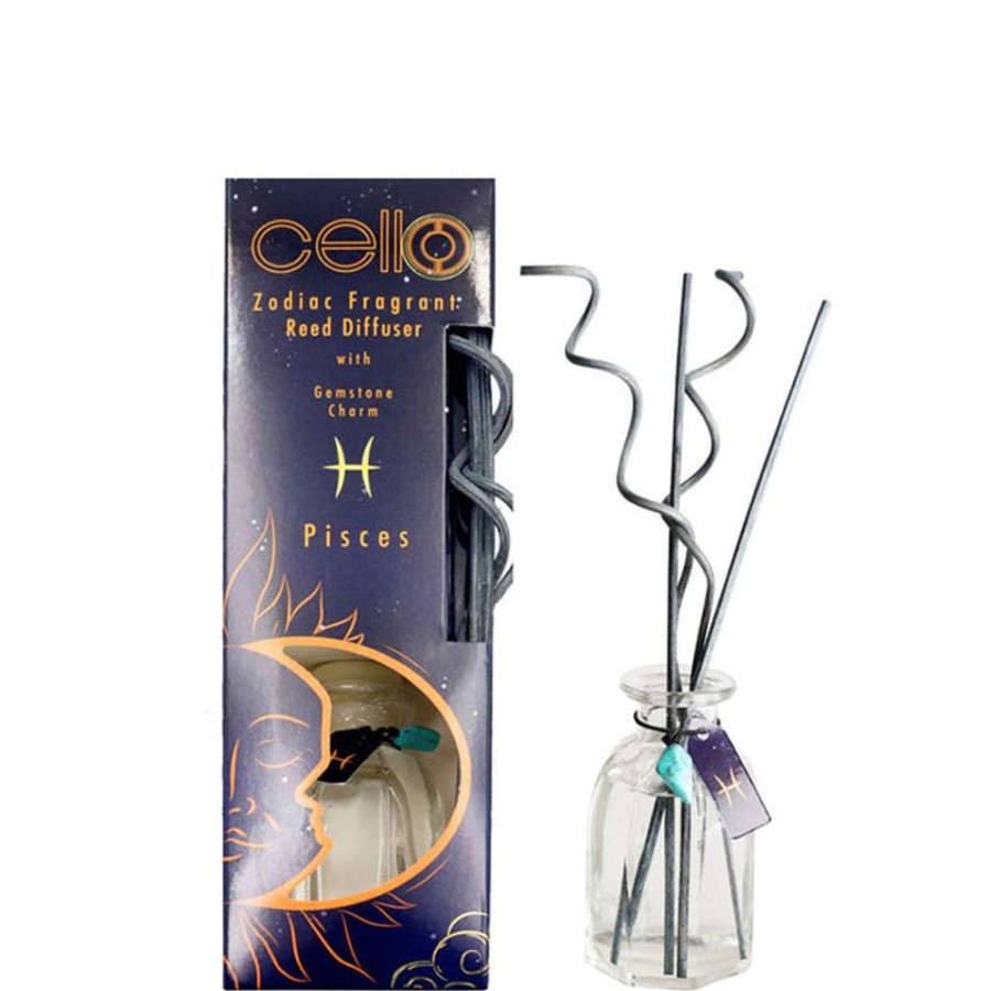 Home Fragrance Cello Reed Diffusers | Cello Zodiac Reed Diffuser - Pisces With Aquamarine