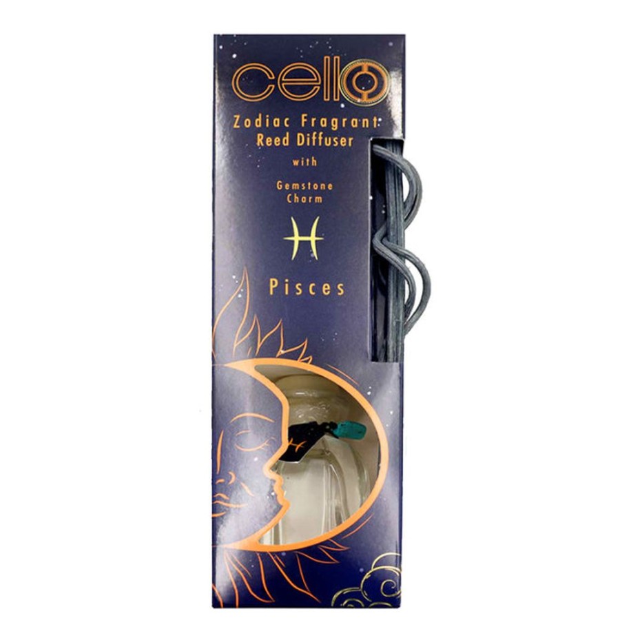 Home Fragrance Cello Reed Diffusers | Cello Zodiac Reed Diffuser - Pisces With Aquamarine