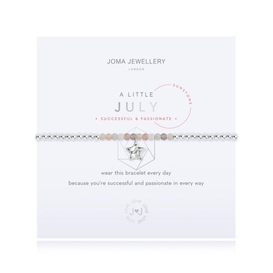 Jewellery & Accessories Joma Jewellery | Joma Jewellery Bracelet - A Little Birthstone July Sunstone