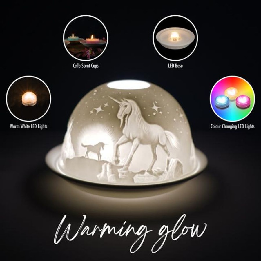 Home Fragrance Cello Tealight Domes | Cello Tealight Dome Unicorn