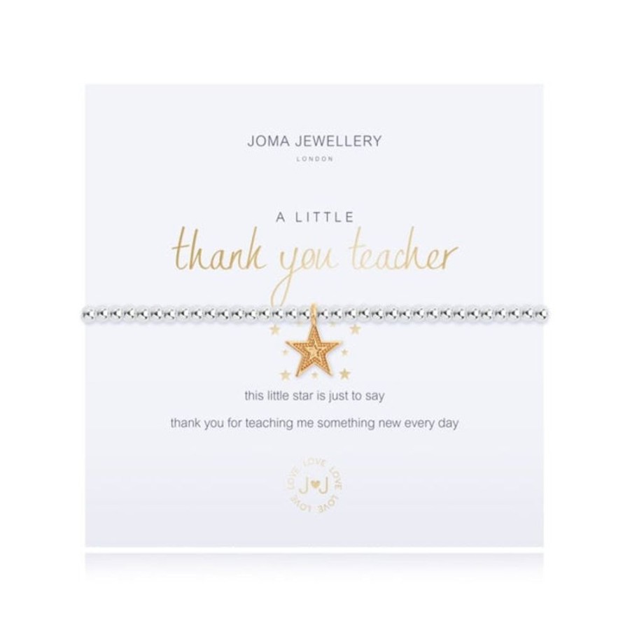 Jewellery & Accessories Joma Jewellery | Joma Jewellery Bracelet - A Little Thank You Teacher - Star