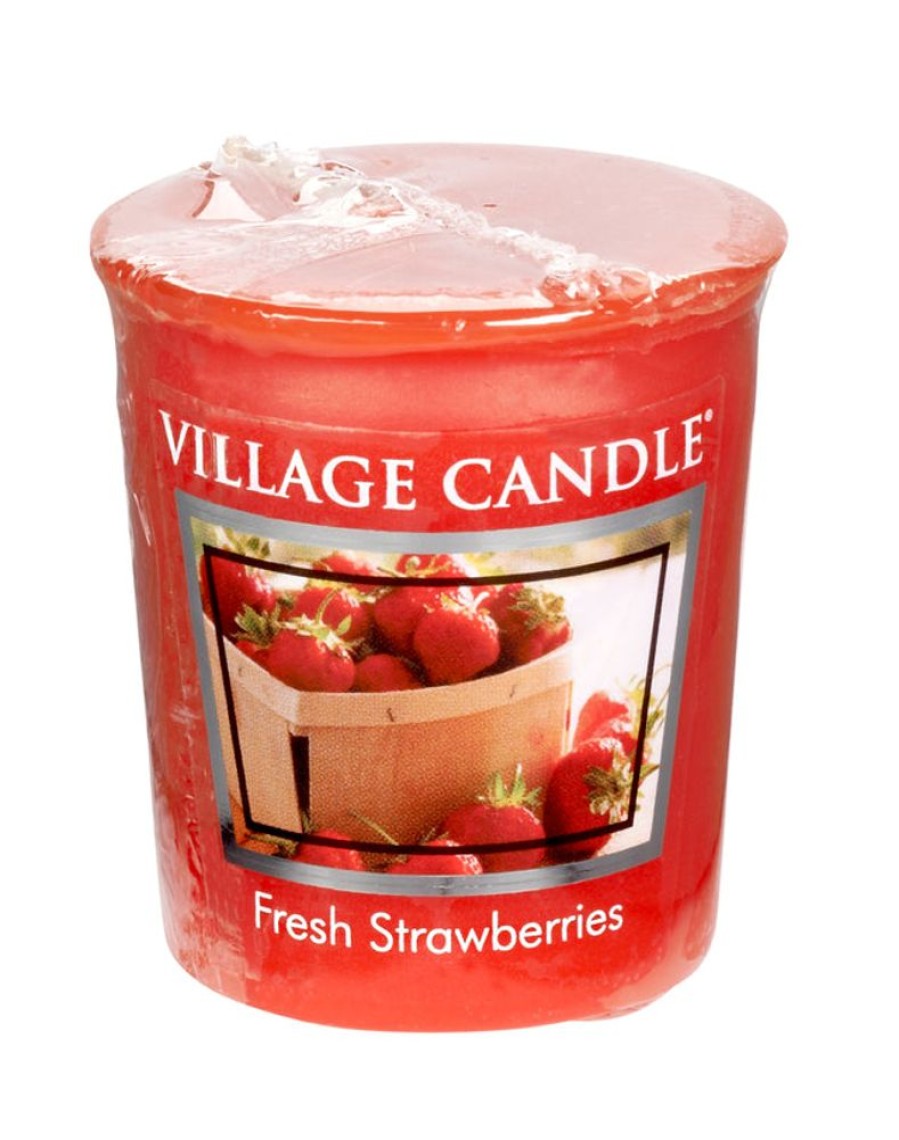 Home Fragrance Village Candle Votive Candles | Village Candle Votive - Fresh Strawberries