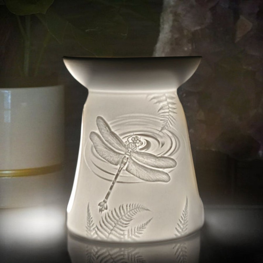 Home Fragrance Cello Tealight Wax Melt Burners | Cello Porcelain Tealight Burner - Nature